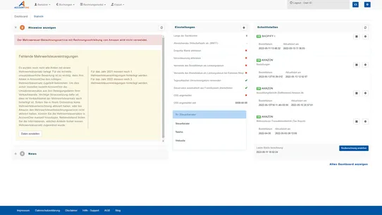 AccountOne ‑ Ecommerce2Datev screenshot