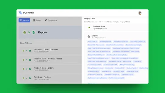 eCommix ‑ Google Sheets Sync screenshot