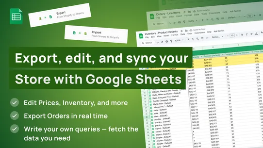 eCommix ‑ Google Sheets Sync screenshot