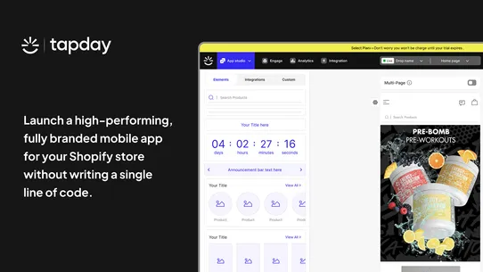 Tapday ‑ Mobile App Builder screenshot