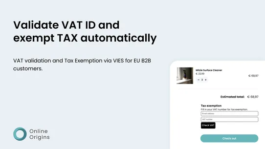 OO ‑ EU Tax exemption screenshot