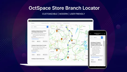 OctSpace Store Branch Locator screenshot