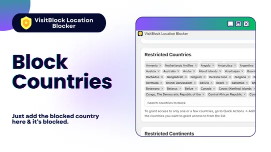 VisitBlock Location Blocker screenshot