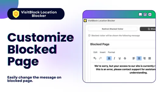 VisitBlock Location Blocker screenshot