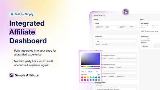 Simple Affiliate screenshot
