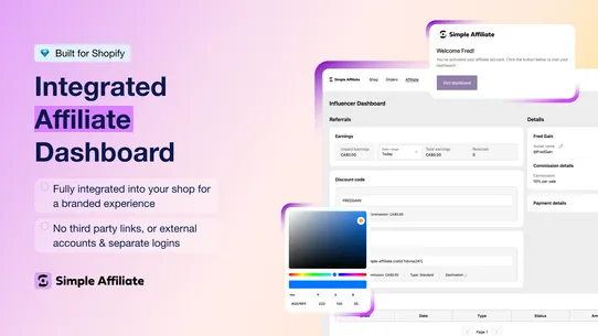 Simple Affiliate screenshot