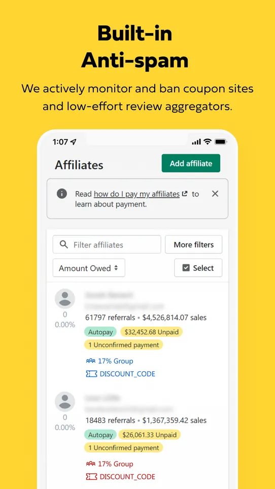 Simple Affiliate screenshot