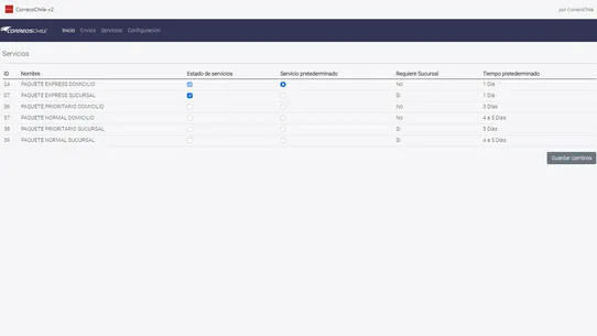 Envíos por CorreosChile screenshot