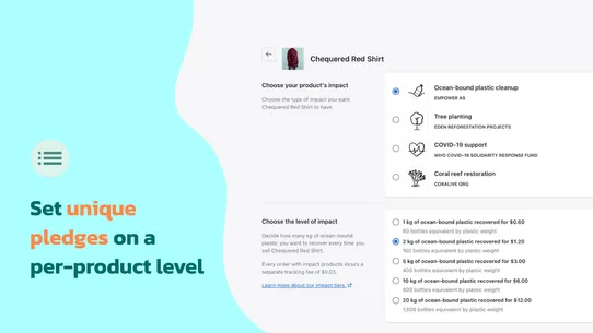 Verdn — pledge with products screenshot