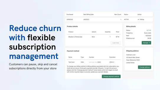 Subscriptions Herder screenshot