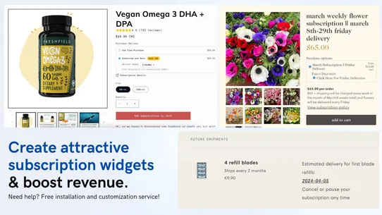 Subscriptions Herder screenshot