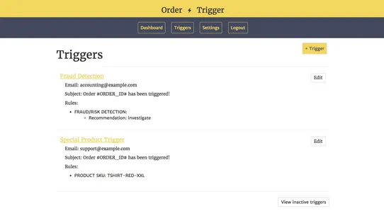 Order Trigger ‑ Email Vendors screenshot