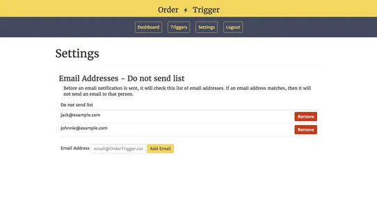 Order Trigger ‑ Email Vendors screenshot