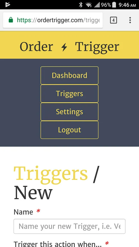 Order Trigger ‑ Email Vendors screenshot