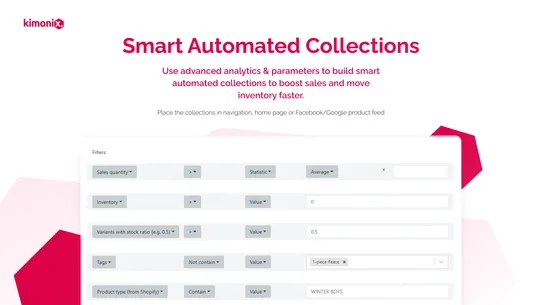 Category &amp; Collection Sort |KX screenshot