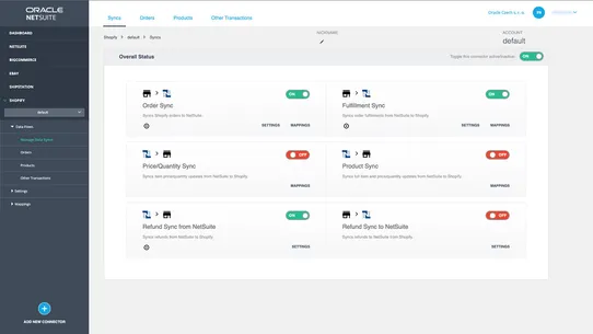 NetSuite ERP Connector screenshot