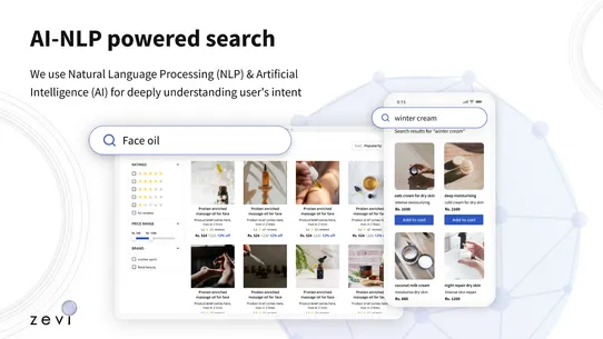 Zevi AI Search &amp;Product Filter screenshot