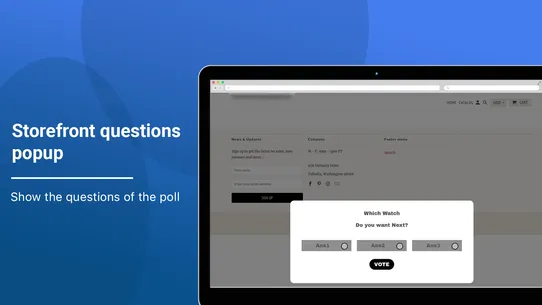 Metizsoft Easy Ecommerce Poll screenshot