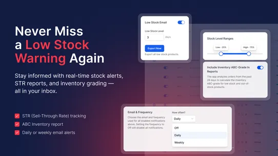 StockIQ ‑ Out‑of‑Stock Manager screenshot