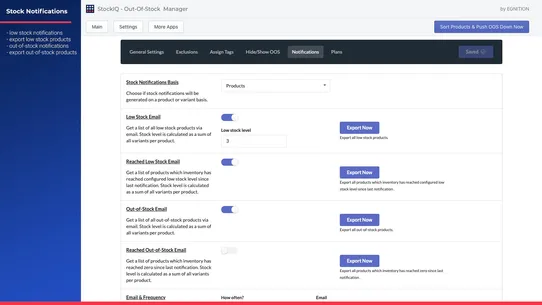 StockIQ ‑ Out‑of‑Stock Manager screenshot