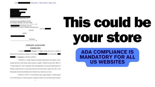 WebComply ADA &amp; WCAG screenshot