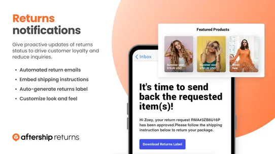 AfterShip Returns &amp; Exchanges screenshot