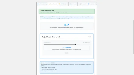 reCAPTCHA spambuster screenshot
