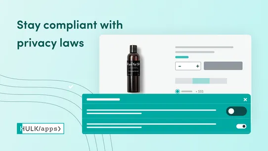 Hulk GDPR Cookie Consent Bar screenshot