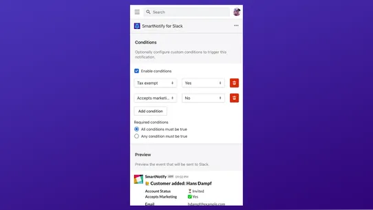 SmartNotify for Slack screenshot