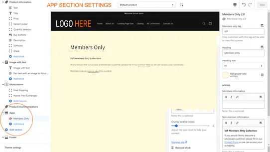 Members Only 2.0 screenshot