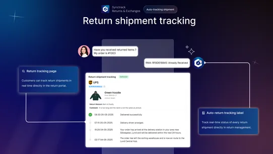Synctrack: Returns &amp; Exchanges screenshot
