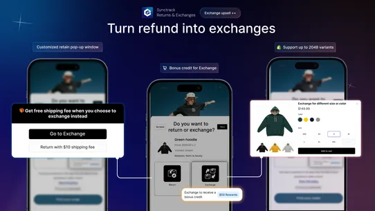 Synctrack: Returns &amp; Exchanges screenshot