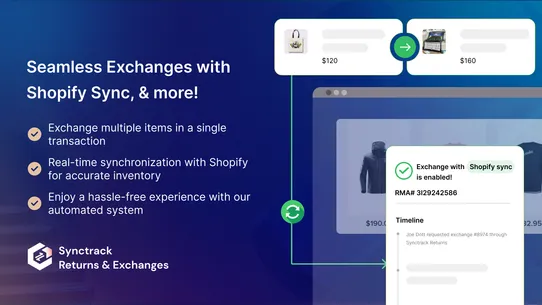 Synctrack: Returns &amp; Exchanges screenshot