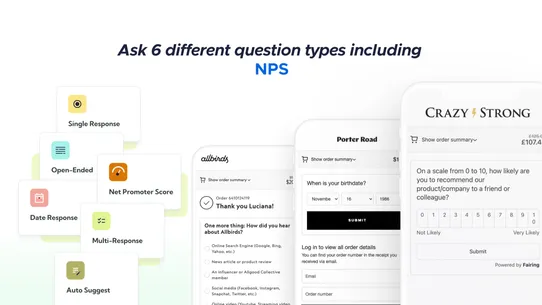 Fairing: Post Purchase Surveys screenshot