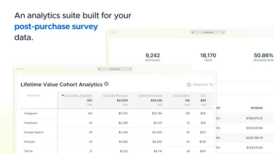 Fairing Post Purchase Surveys screenshot