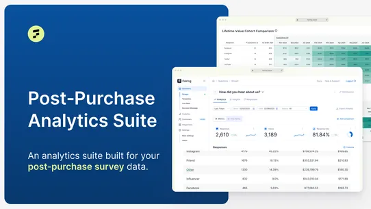 Fairing Post Purchase Surveys screenshot