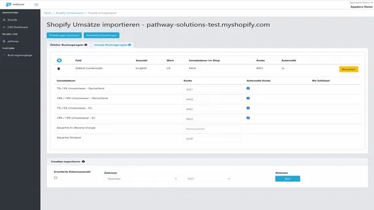 Accountingexport Pro &gt; DATEV screenshot