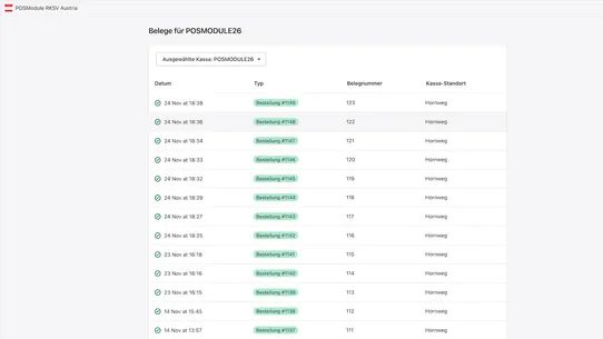 POS Module RKSV screenshot