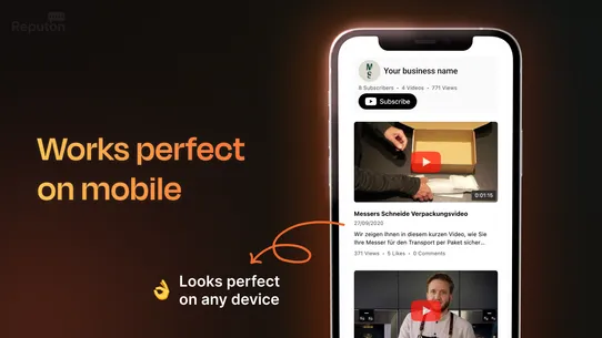 Reputon YouTube Video Gallery screenshot