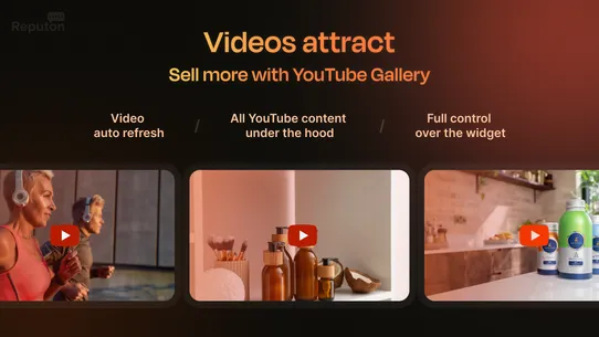 Reputon YouTube Video Gallery screenshot