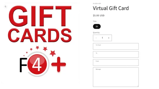 Factor4 Gift Cards PLUS screenshot