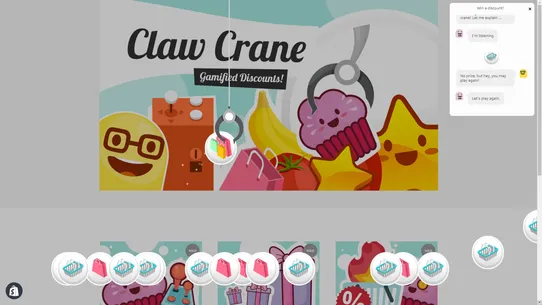 ClawCrane: Game &amp; Email Popup screenshot