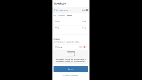 WooshPay screenshot