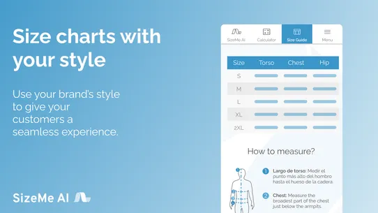 SizeMe AI ‑ Size &amp; fit advisor screenshot