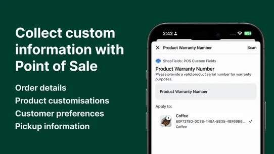 ShopFields: POS Custom Fields screenshot