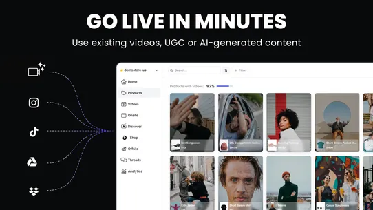 Tolstoy AI Shoppable Video UGC screenshot