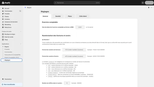 Regulo : Factures et Compta screenshot