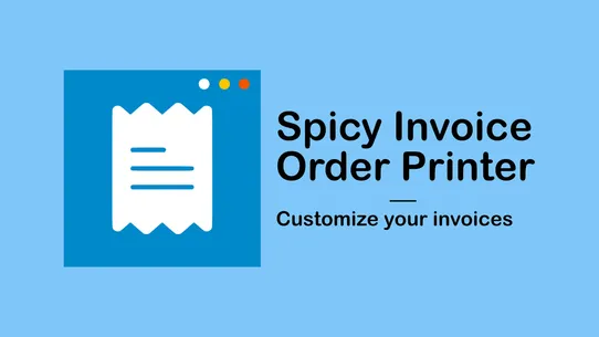 Spicy Invoice Order Printer screenshot