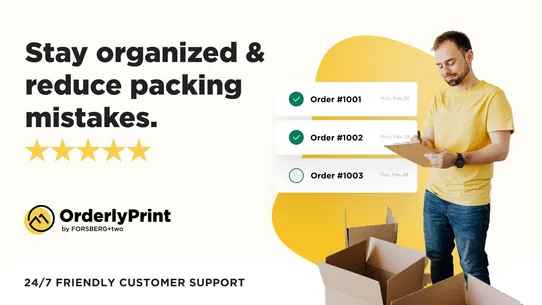 OrderlyPrint ‑ Pack &amp; Invoice screenshot