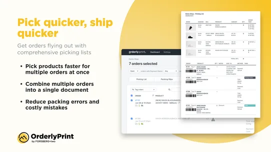 OrderlyPrint ‑ Pack &amp; Invoice screenshot